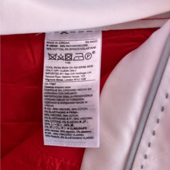 Banana Republic Size 8S Vibrant Red Women's Pants Ankle Length - Picture 5 of 14